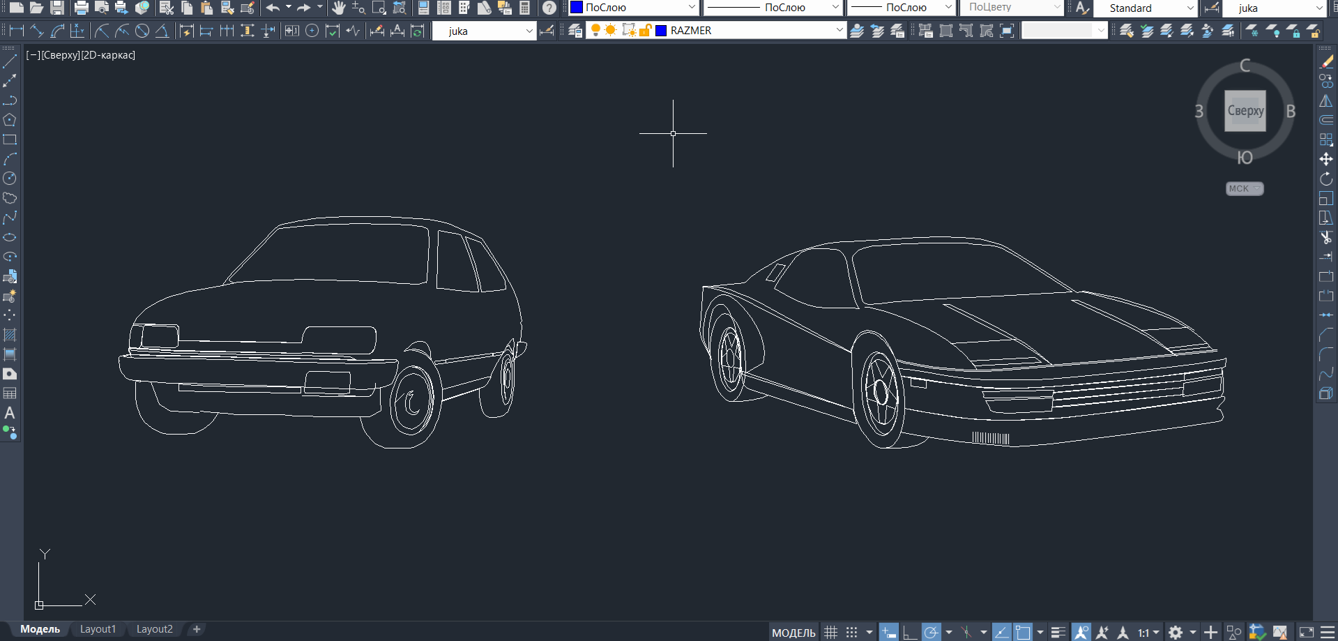 Креслення автомобілів в .dwg